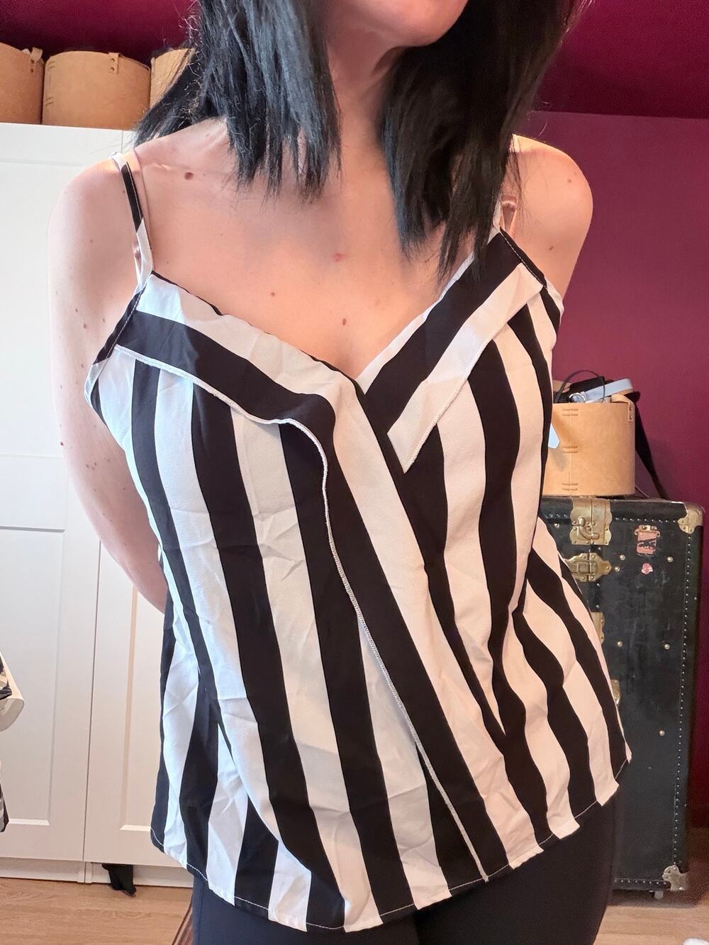 striped tank blouse